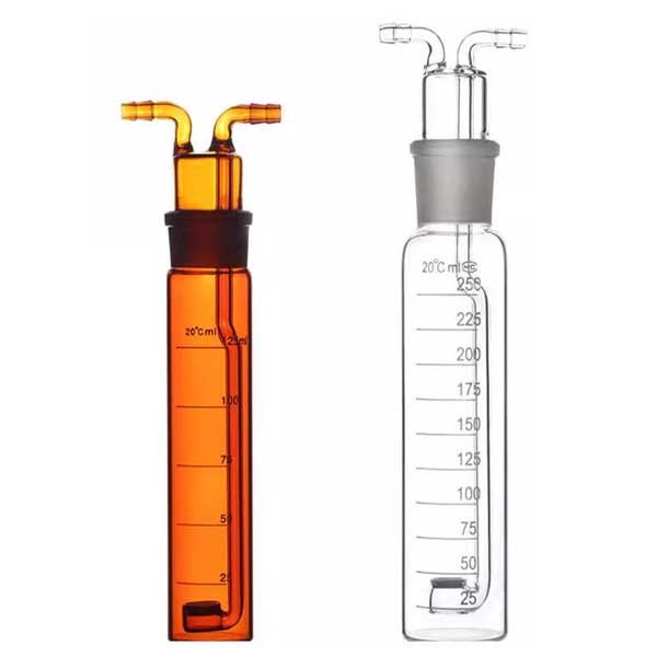 10ml – 250ml Glass Smoke Gas Sampling Tube Gas Collecting Bottle Lab Supply