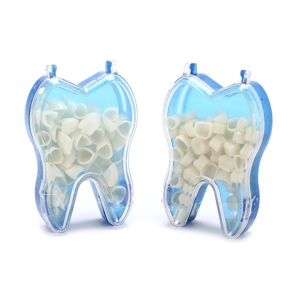 50 Pcs/Box Dental Whitening Front Temporary Crown Material Polycarbonate Tooth