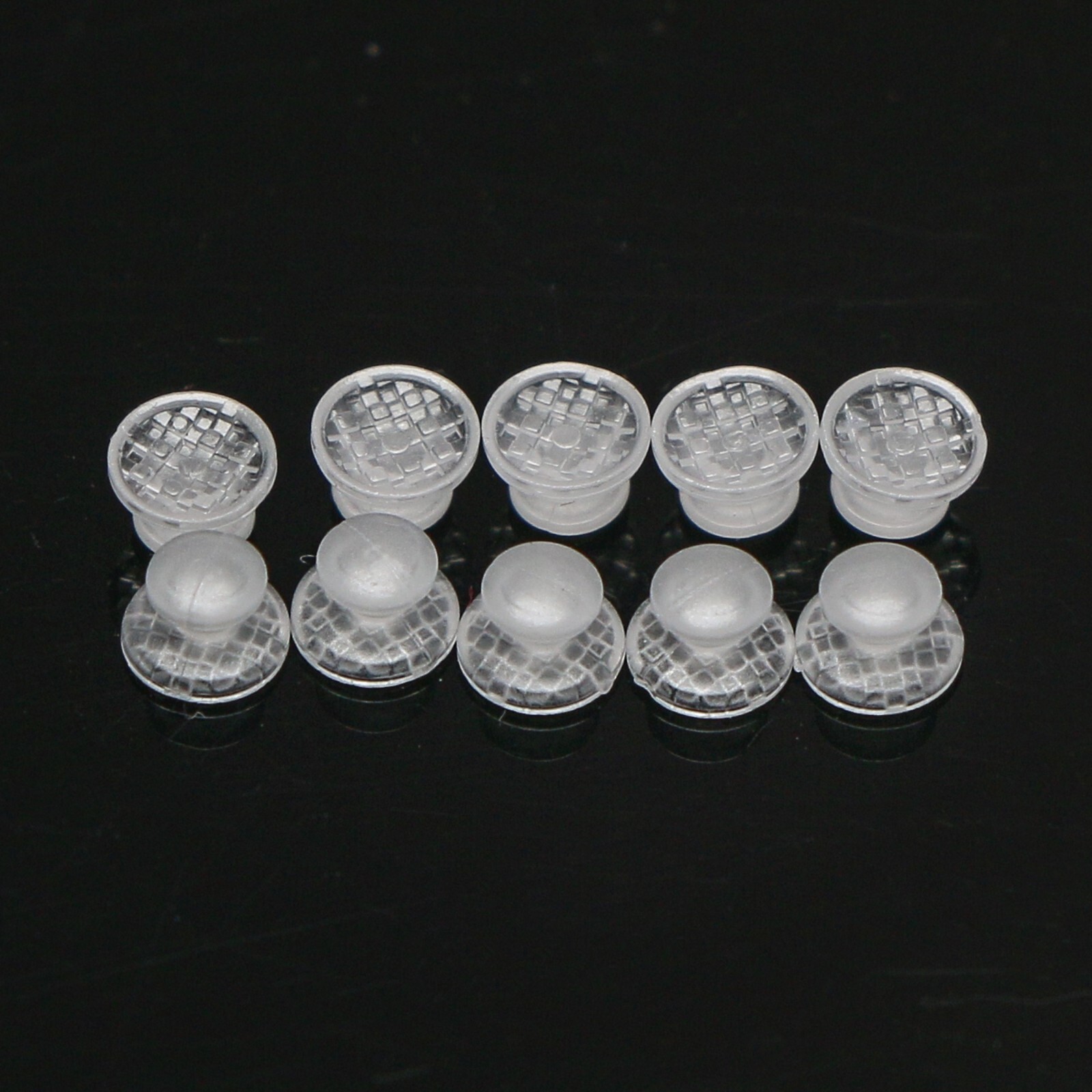 Dental Orthodontic Bondable Clear Ceramic Lingual Button Round/Rectangular Bases
