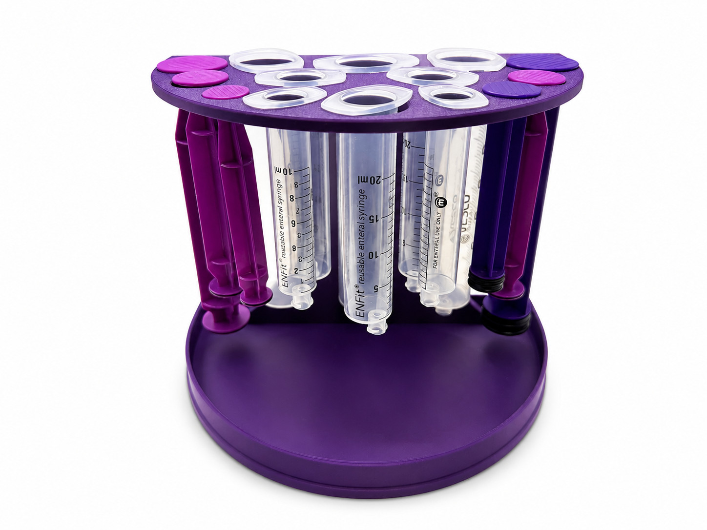 ENFit Syringe Drying Rack Holder for 10mL 20mL 60mL Enteral Feeding Syringes