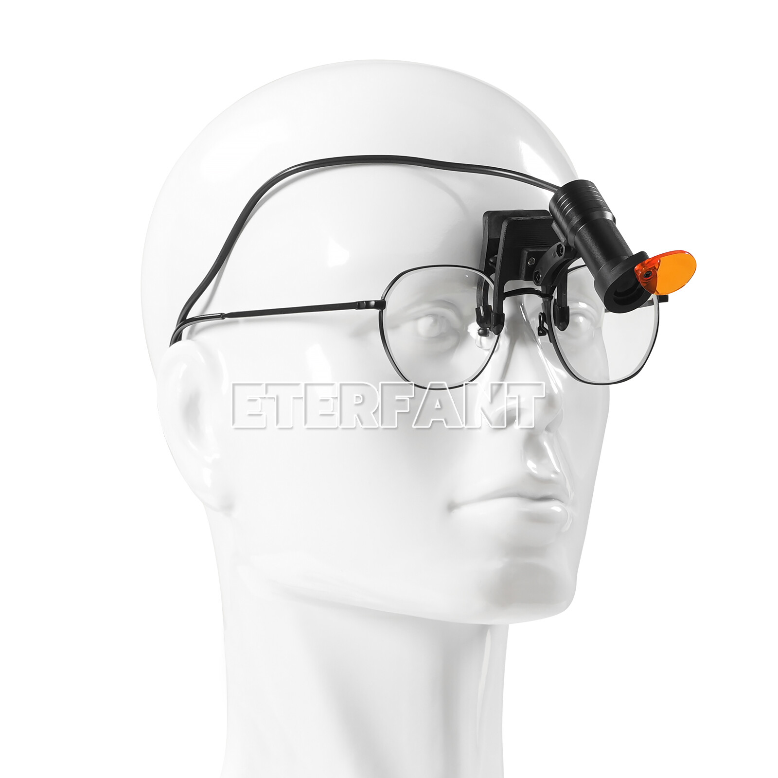 ETERFANT 5W LED Headlight Lamp Dental Metal Clip w/Filter for Binocular Loupe