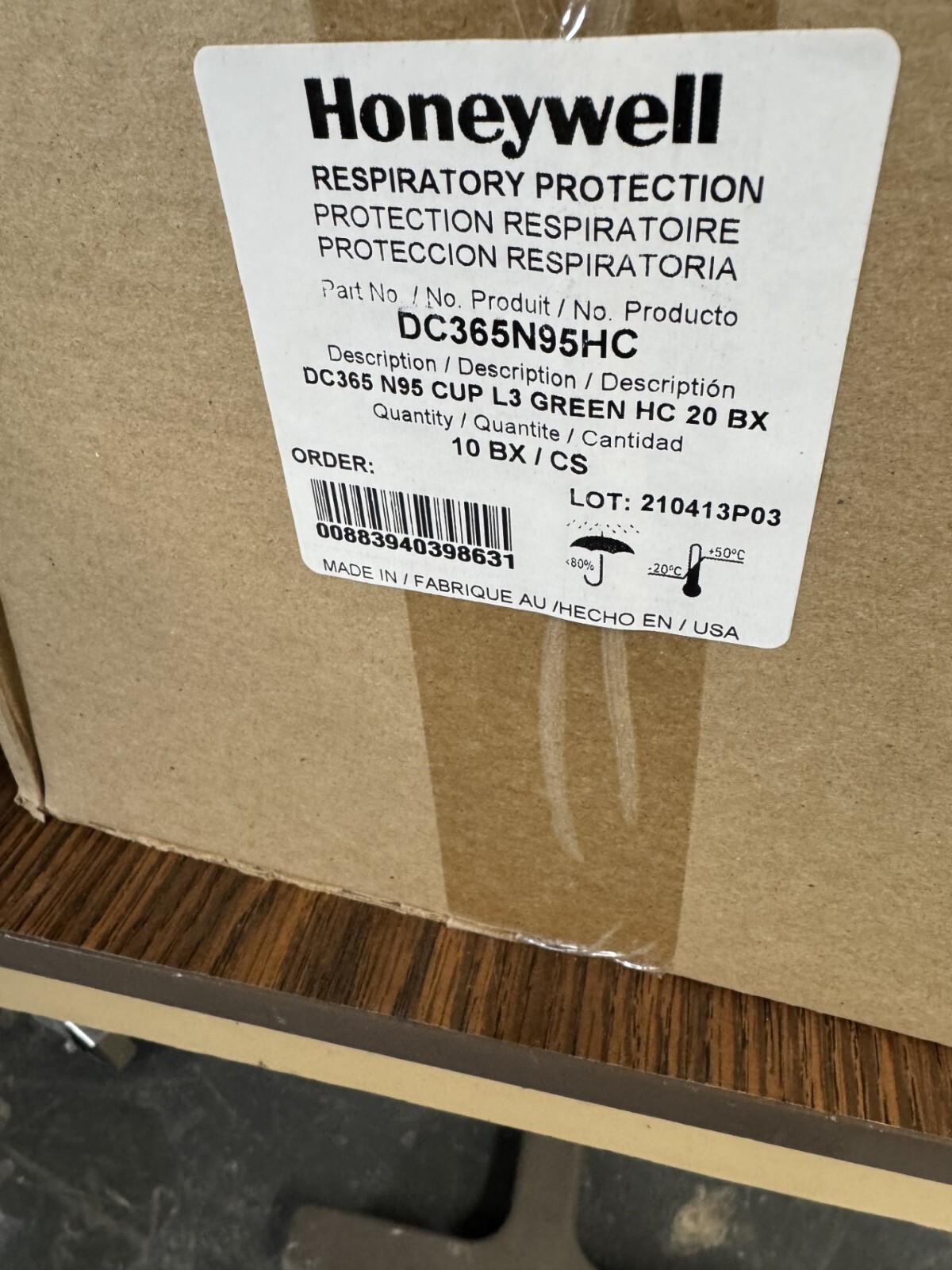 HONEYWELL SURGICAL N95 RESPIRATOR, SAFETY NIOSH-APPROVED,( CASE WITH 200 MASKS)