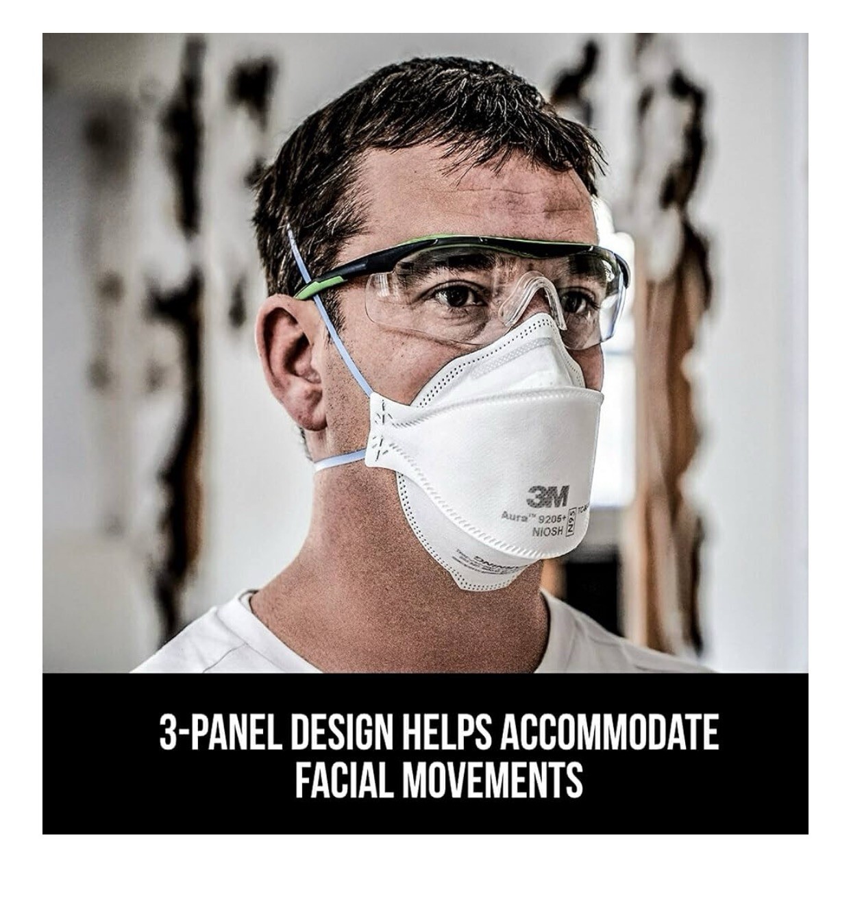 3M Aura 9205 N 95 Particulate Respirator Face Mask – White (20 Pack)