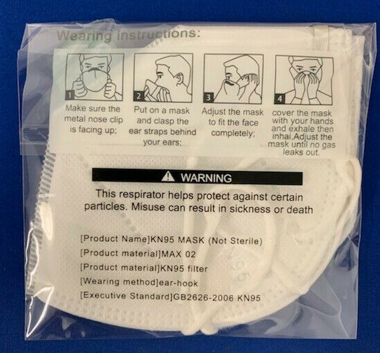 KN95 Self Suction Face Mask 5 – 2 Packs FAST Shipping USA Approved Seller 10pcs