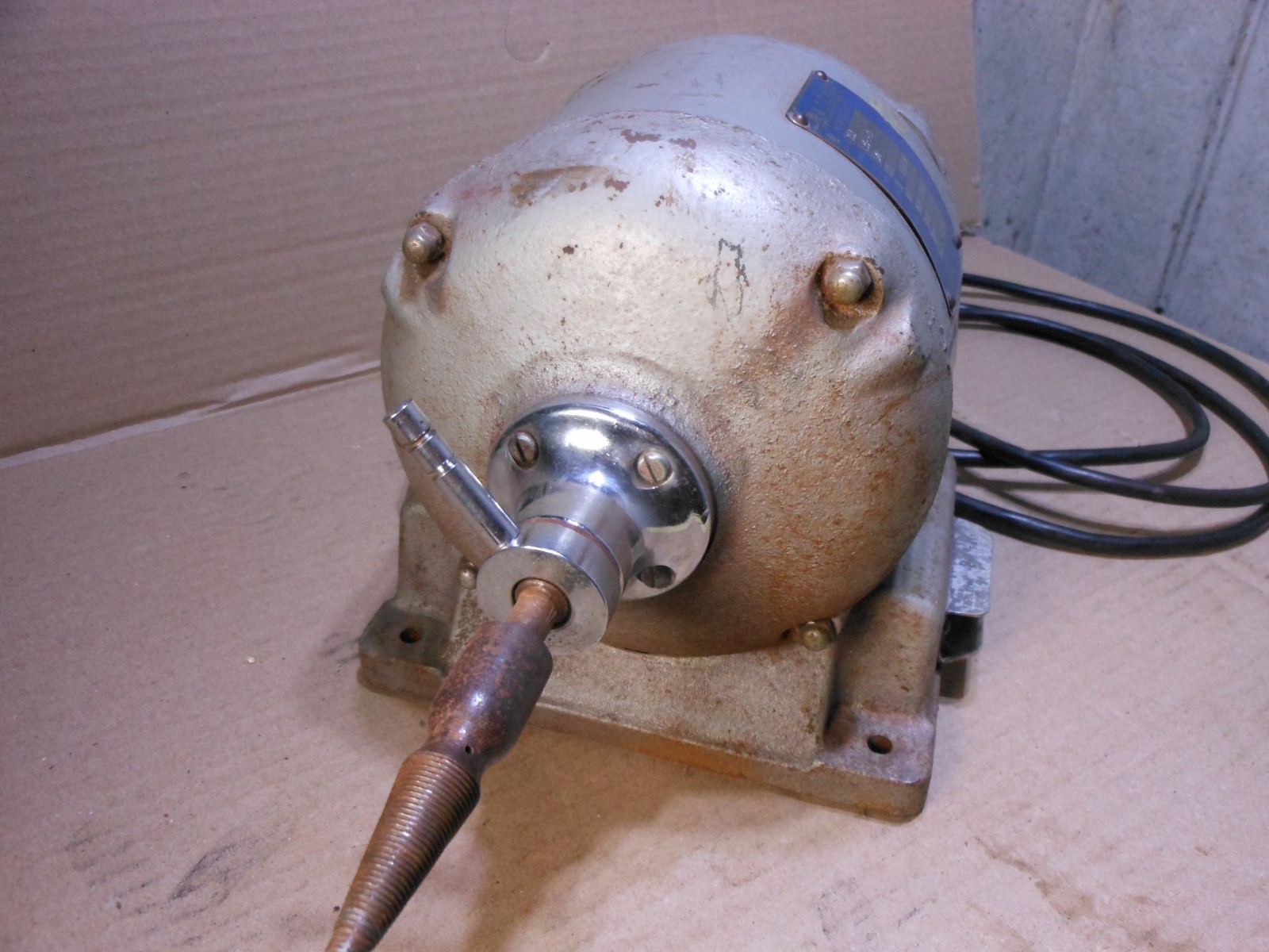 Baldor Dental Lab Jewler Polishing Lathe / Motor Model 353 1/4 HP 2 Speed