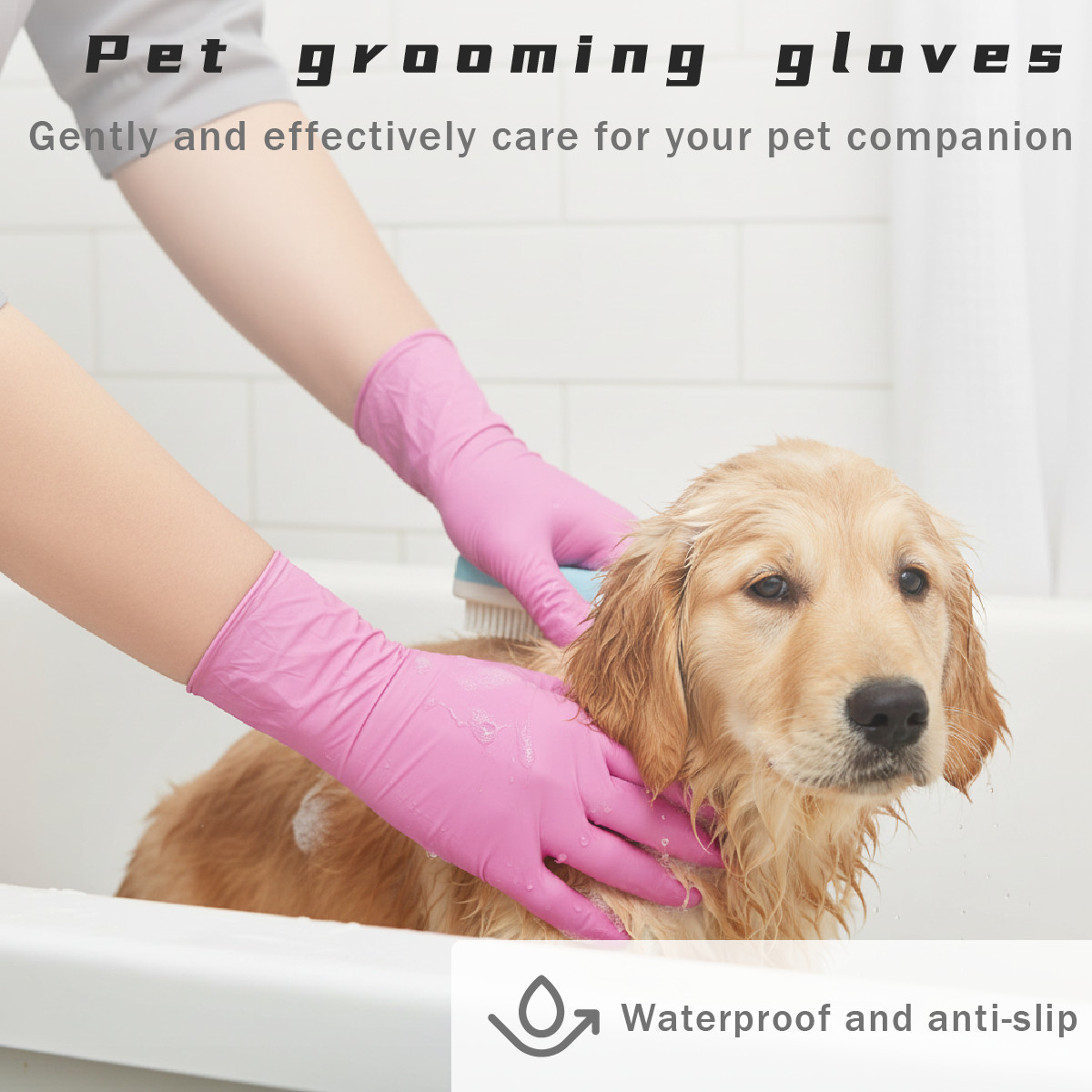 100Pcs Disposable Nitrile Gloves 3-mil Latex Free Gloves Food Safe Cleaning