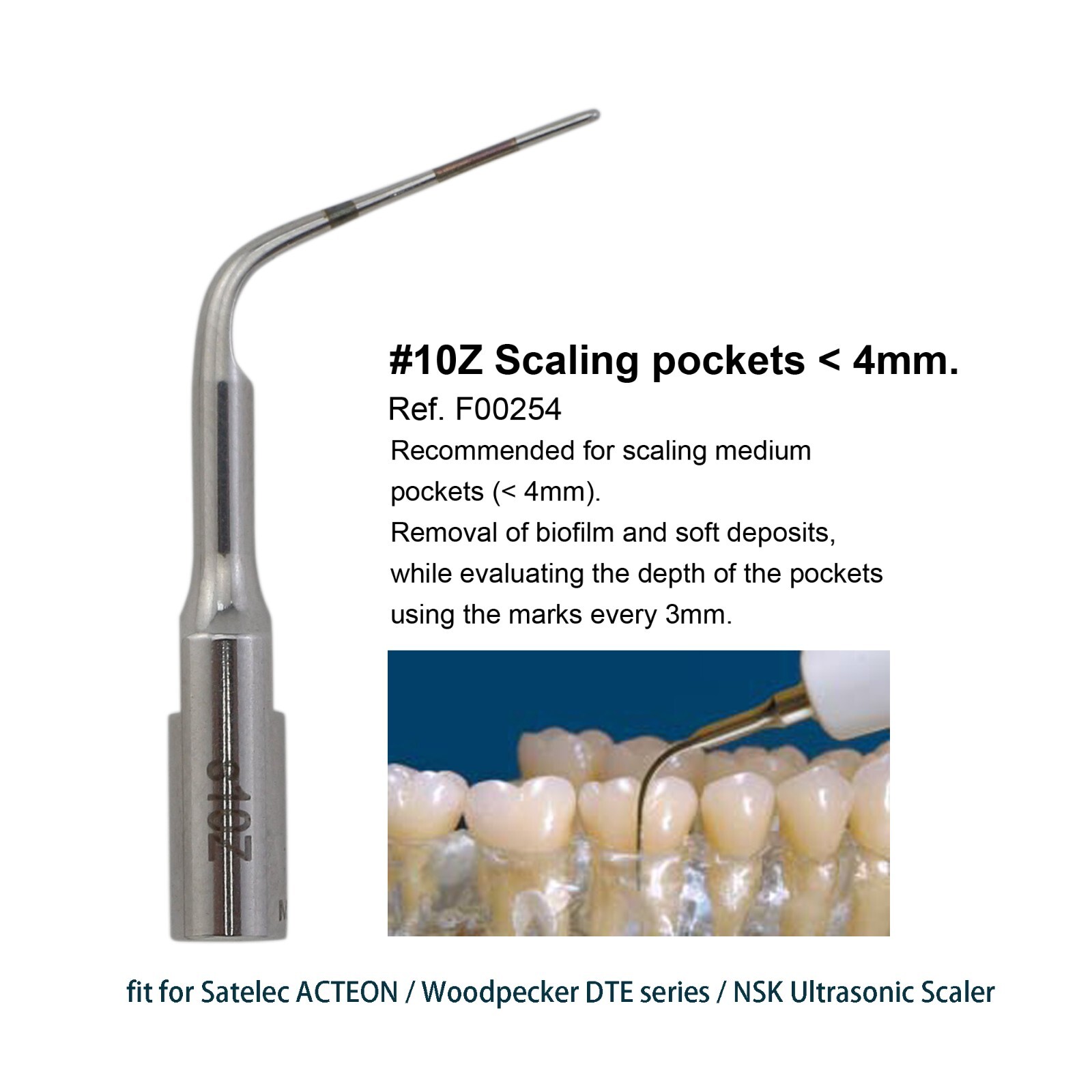 fit Satelec Newtron Piezo Scaler Ultrasonic ACTEON Tips H3 #1 #2 1S 10P 10X 10Z