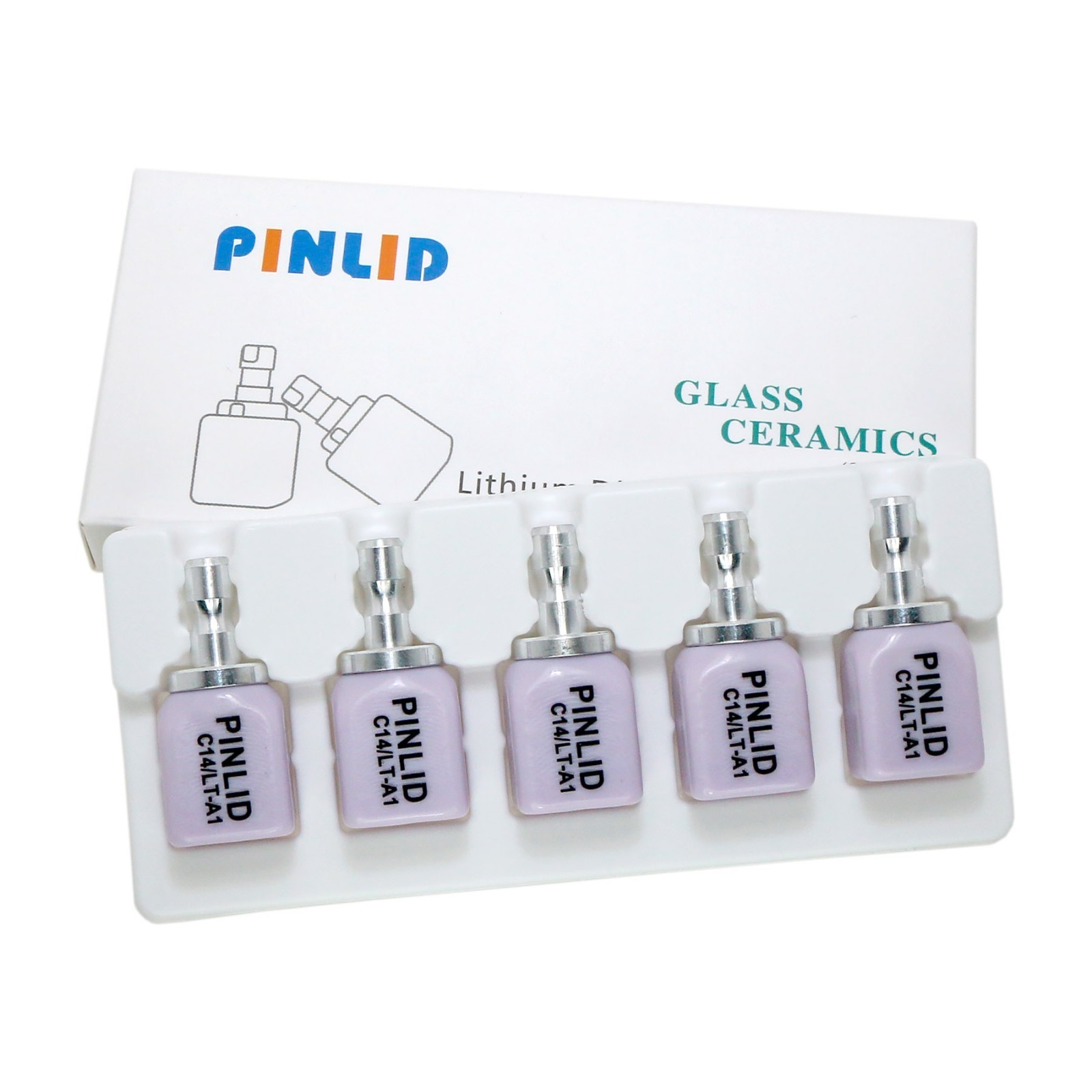 US LT C14 Lithium Disilicate Glass Ceramic Blank For CEREC CAD/CAM Dental Lab
