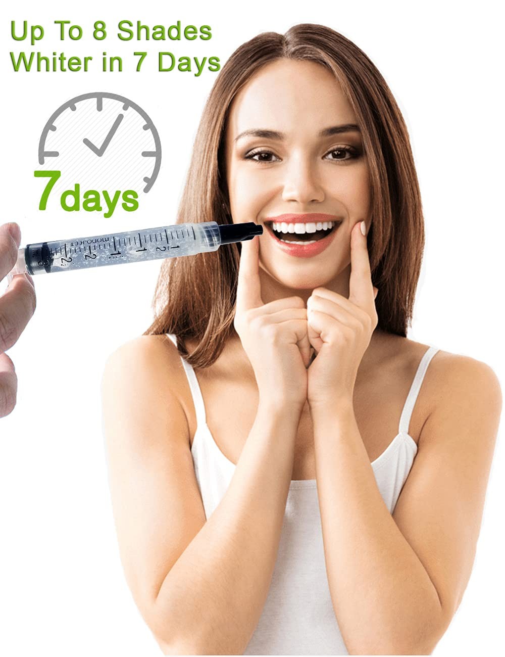 Bright White Smile 35% 10 Pack Teeth Whitening Gel 0.3 Fl Oz (Pack of 10)