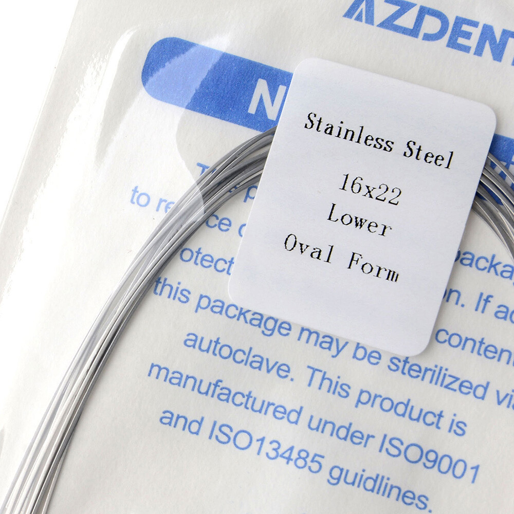 AZDENT Dental Orthodontic Stainless Steel Arch Wire Rectangular Upper / Lower