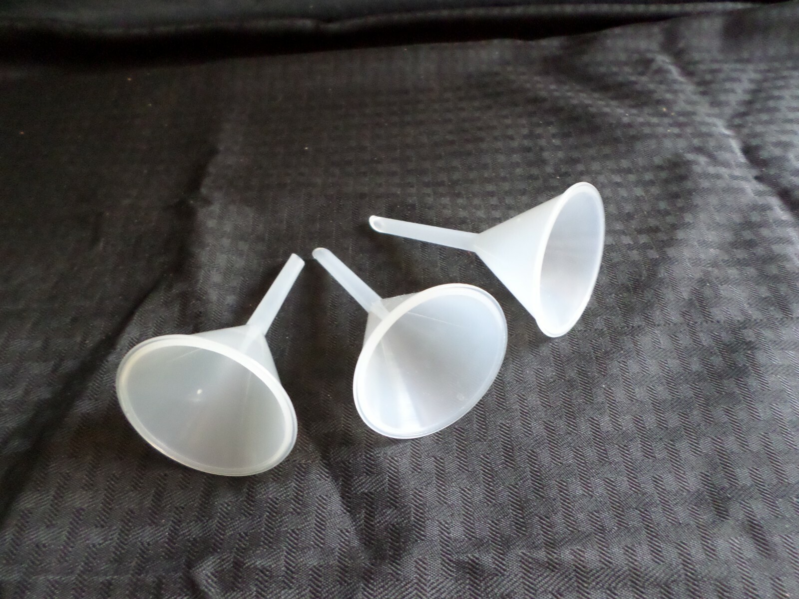 (3) Polypropylene 55mm Analytical Funnel with Standard Stem, 14676