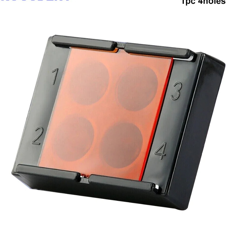 1pc Dental Resin Shading Box 4 Hole Veneer Storage Light Case for Dentist Tools