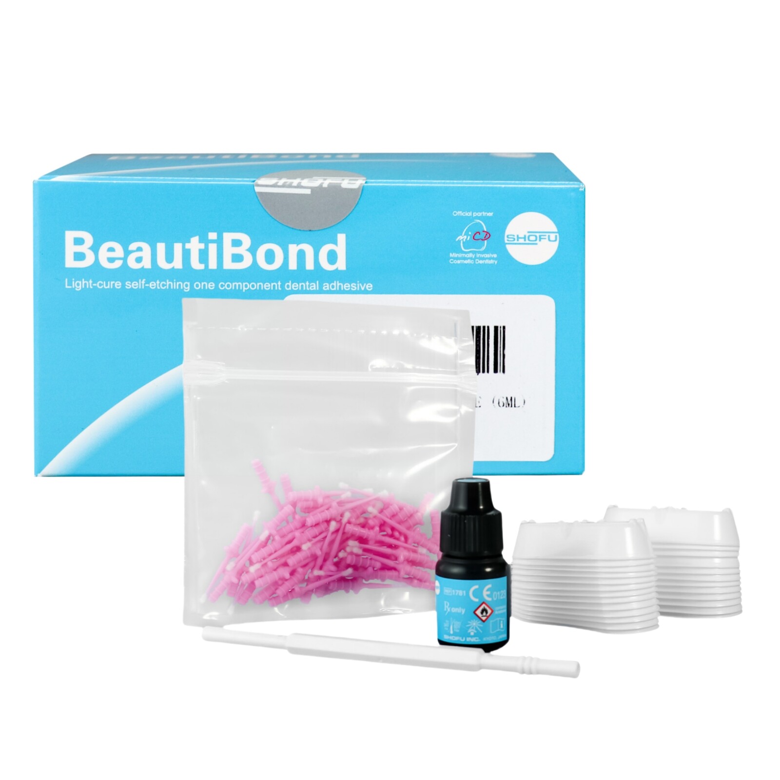 SHOFU Dental Light Cured Self Etching BeautiBond One Component Adhesive 6ML