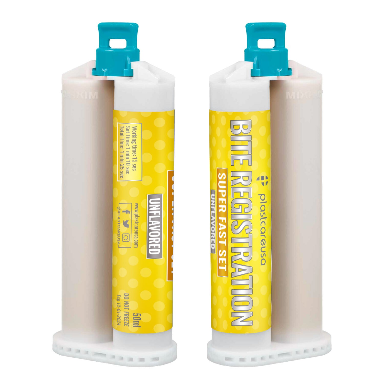 20 Super Fast Set Bite Registration Impression Material Unflavored 50ml