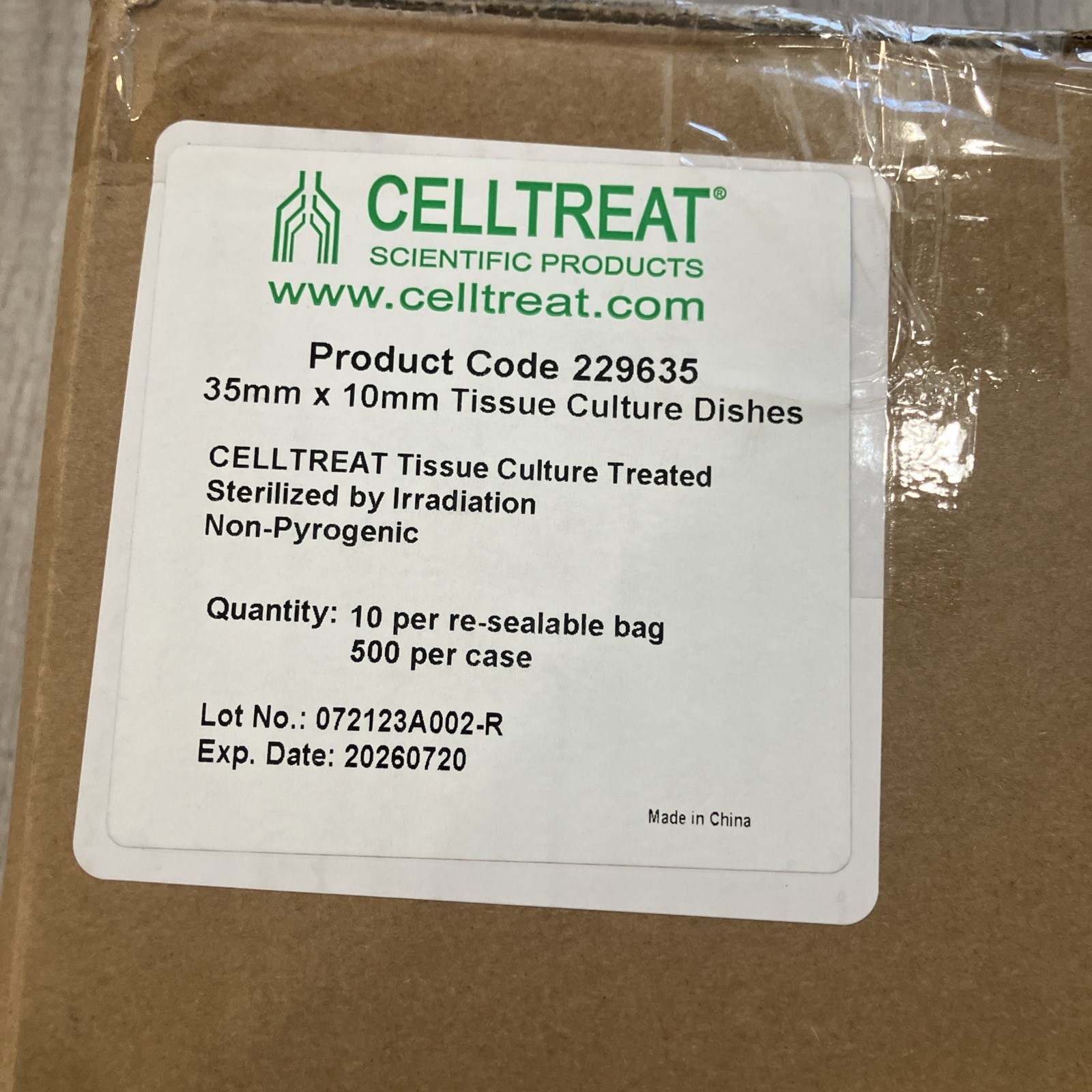 NEW CELLTREAT # 229635 Tissue Culture Treated Dishes 35mm x ñ