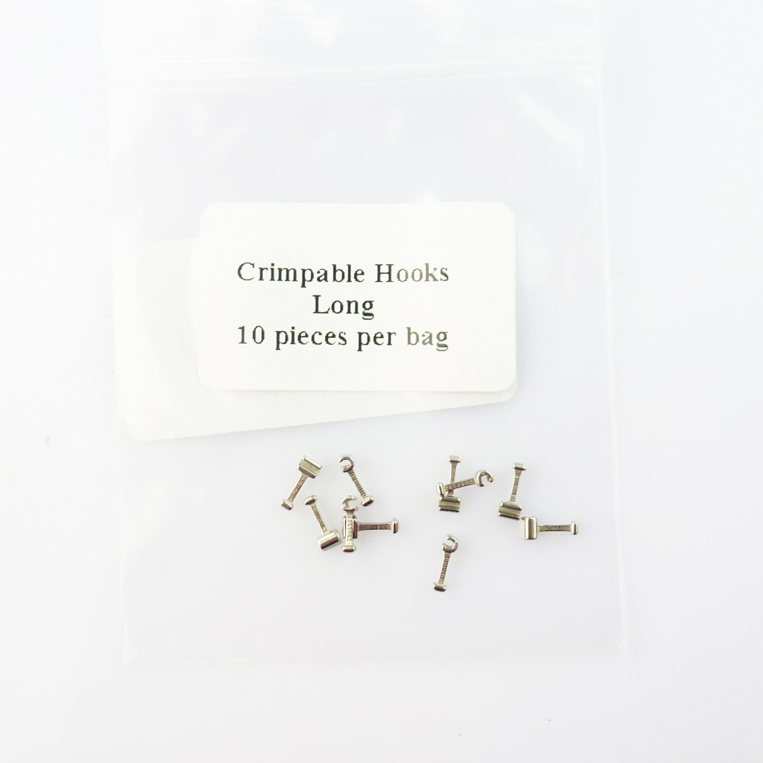 10X Dental Orthodontic Crimpable Hook sliding right/left/long/left for bracket