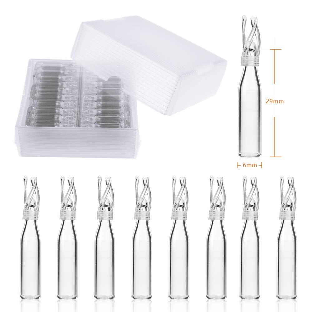 5000pcs 250uL Vial Insert Clear Micro-Insert Glass Polyspring Bottom HPLC LAB GC