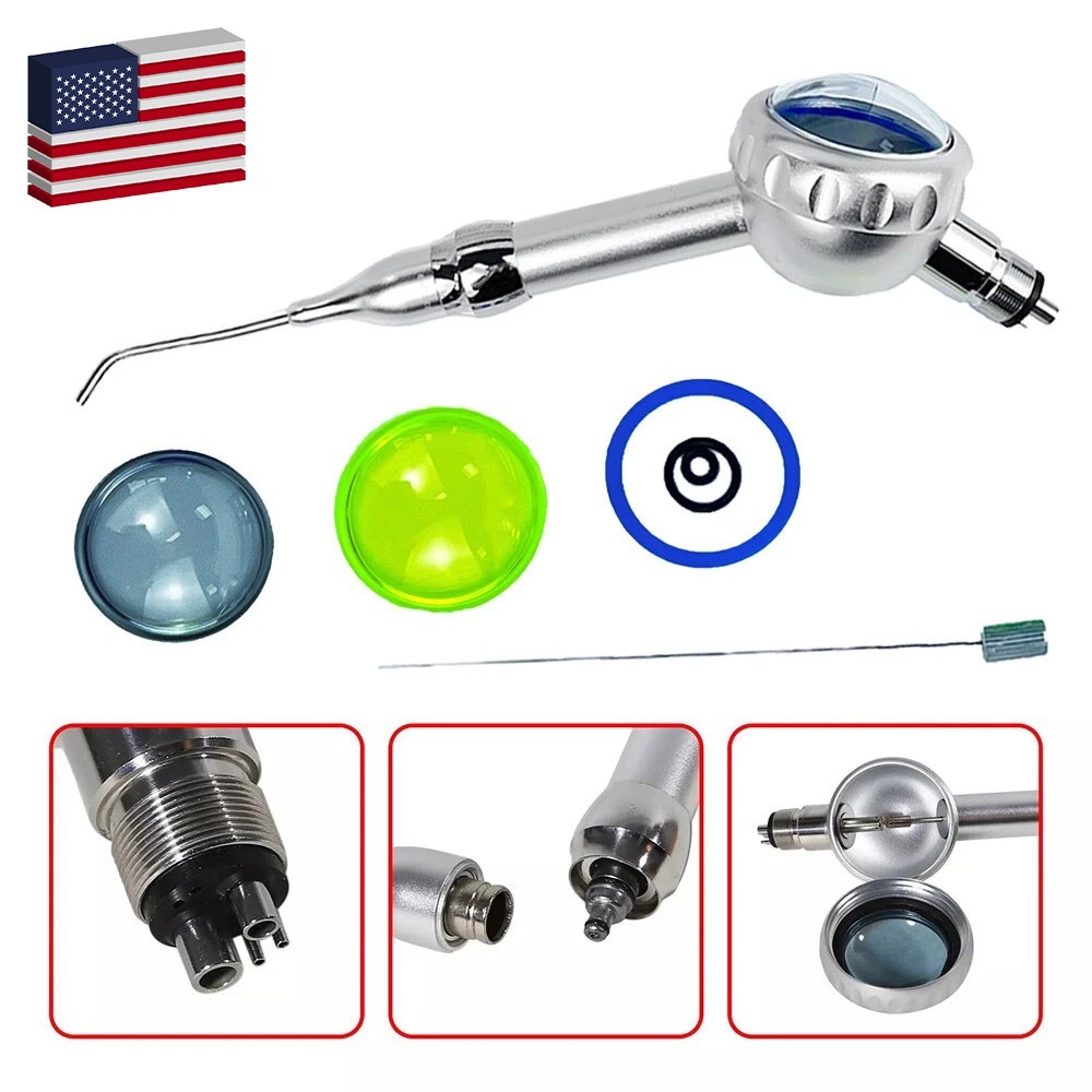 2/4 Holes 135ºC Dental Air Flow Teeth Polisher Handpiece Hygiene Prophy Jet