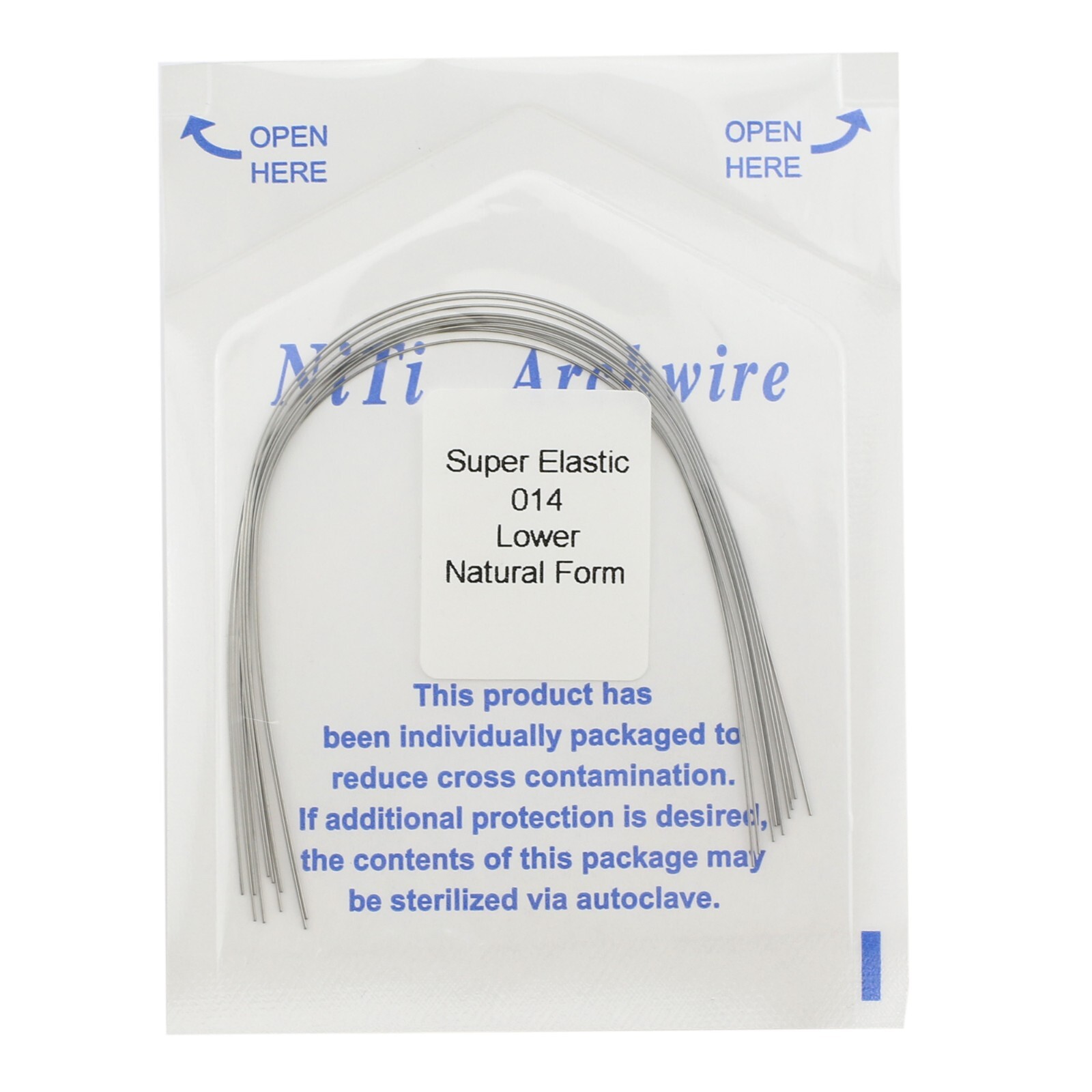 Dental Orthodontic Arch Wire Niti Natural Form Round Rectangular Super Elastic