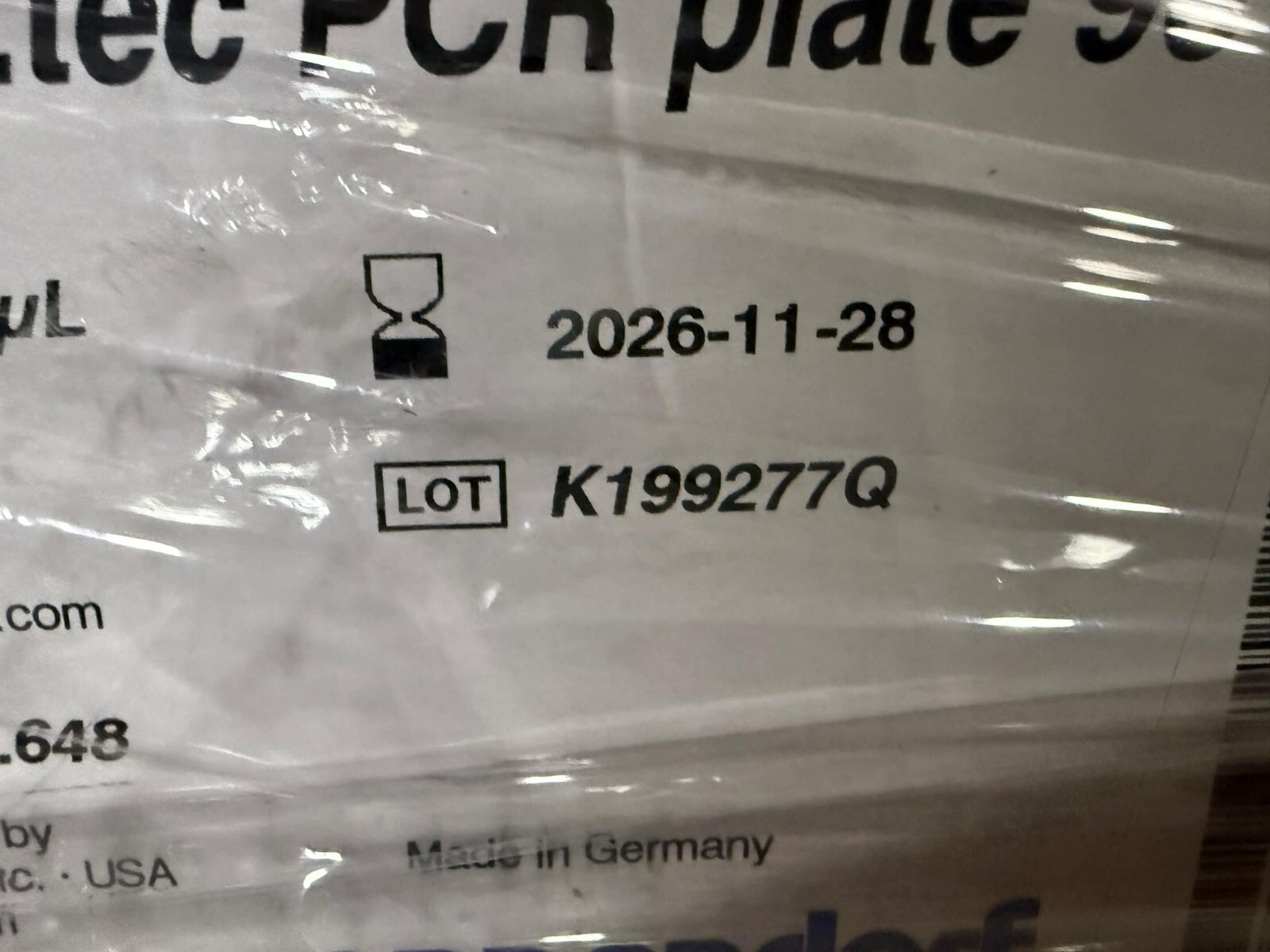 EPPENDORF Twin.tec 150µL PCR Plate 96 Skirted Colorless 951020401 Pack 25/cs/box