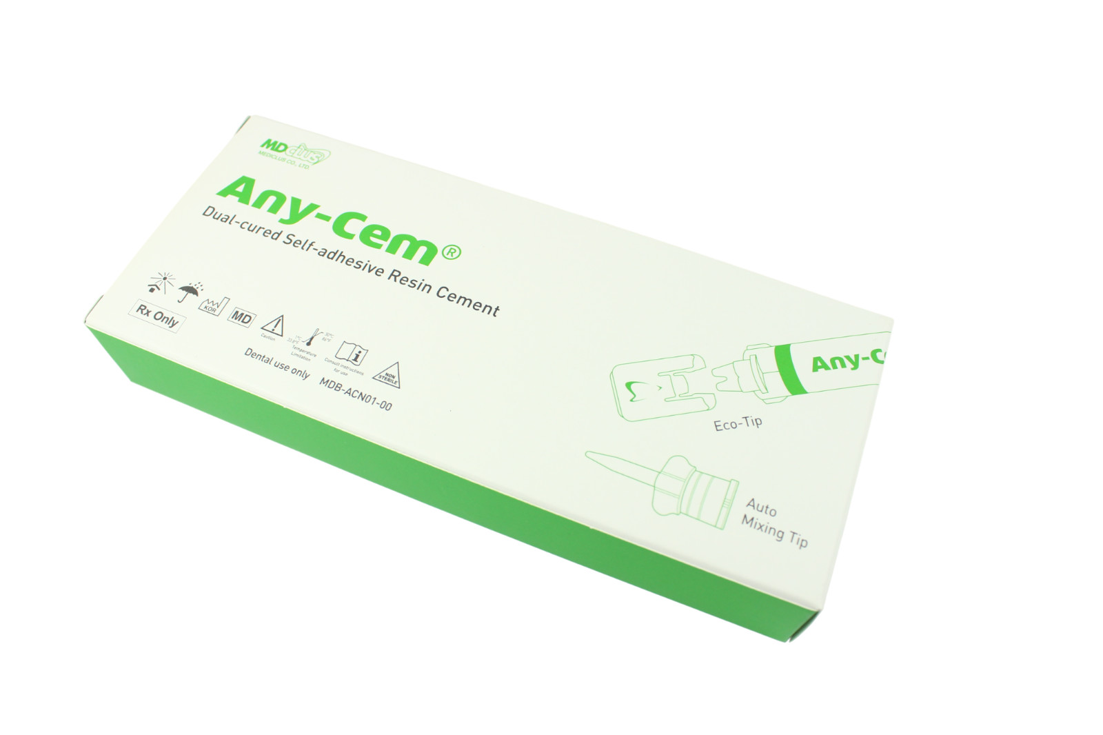 x1 MEDICLUS Any-Cem Dual Cure Resin Material 6g Automix Syringe & 10 Tips