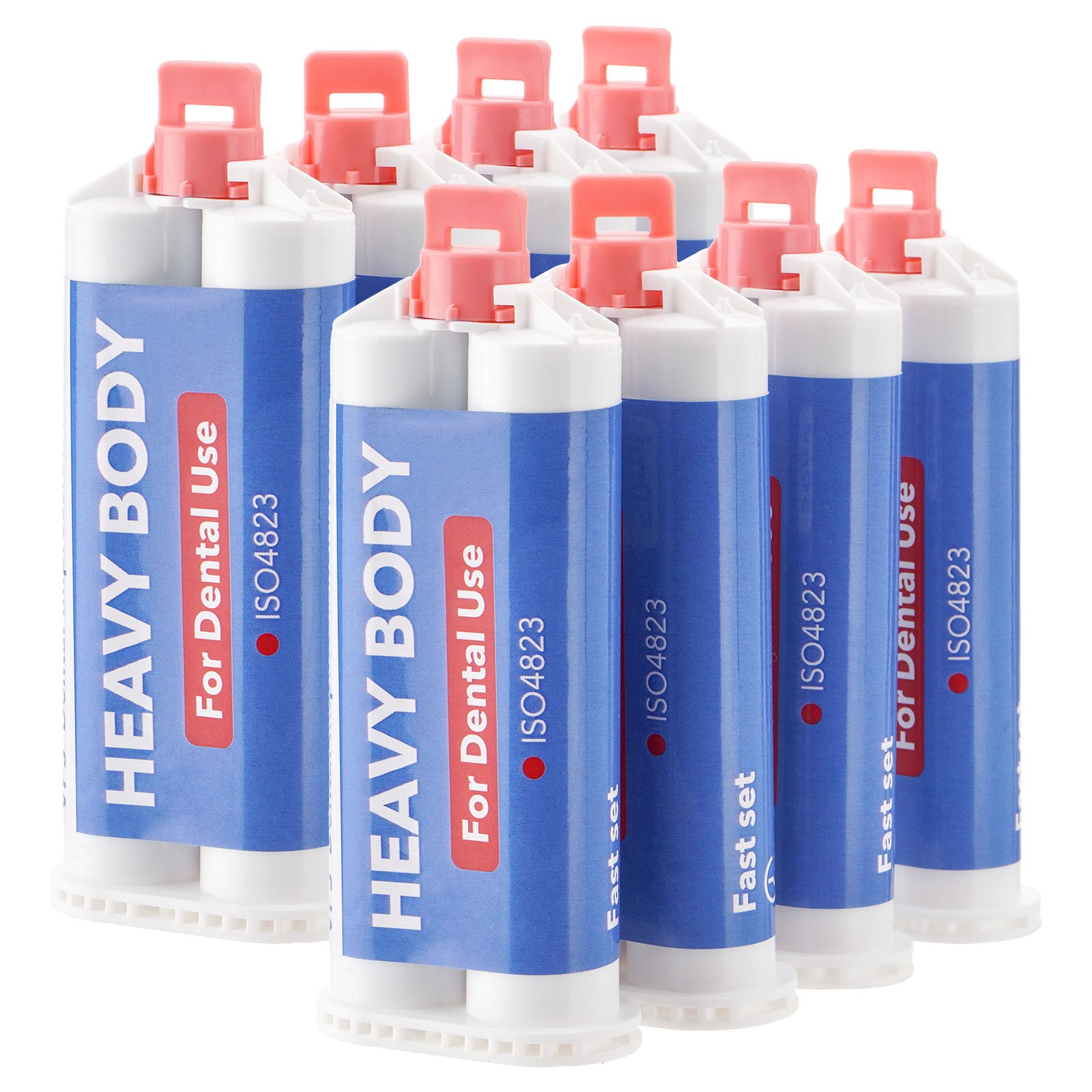 80Pcs Heavy Body Fast Rapid Set Impression Material 50mL Cartridges VPS PVS New