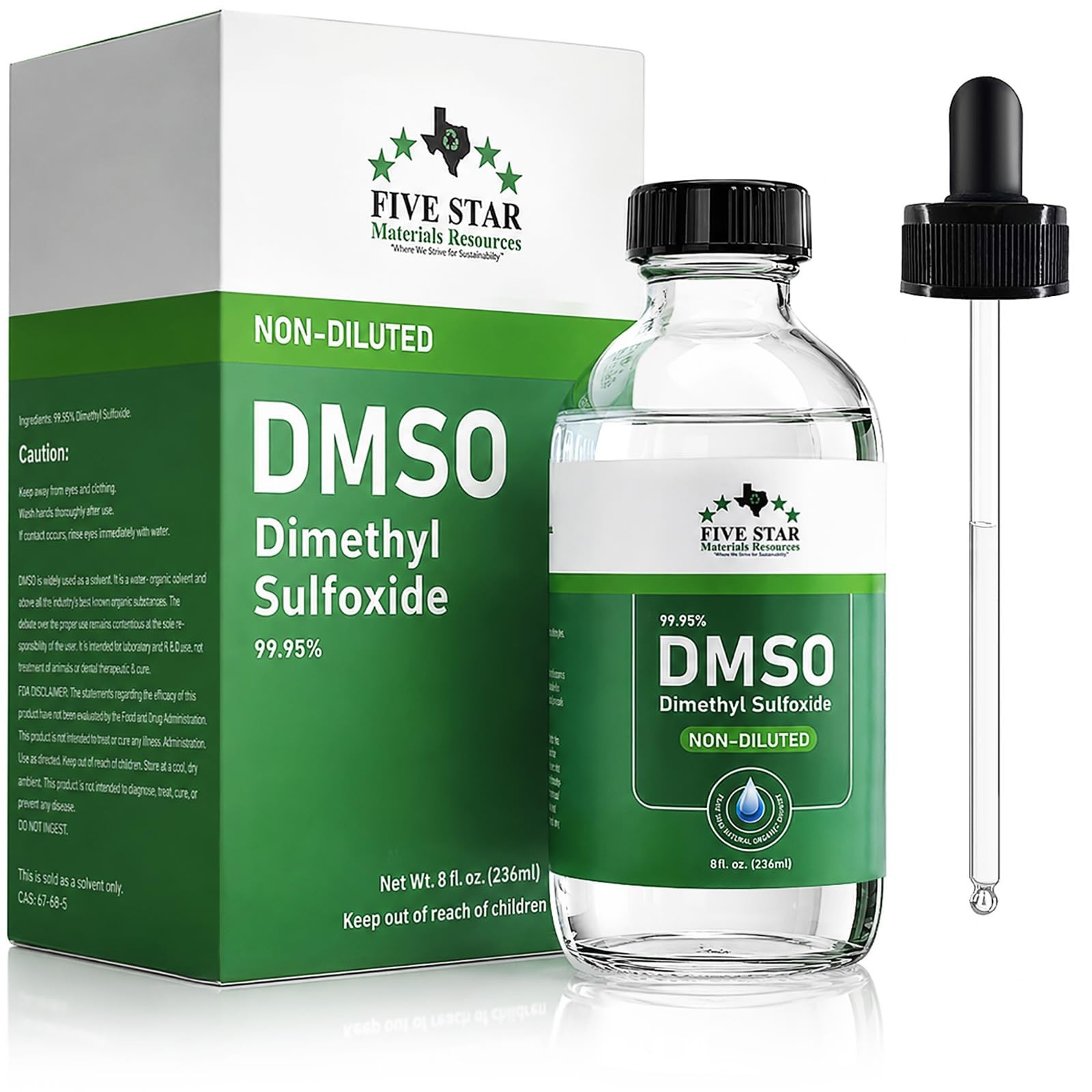 Dimethyl Sulfoxide (DMSO) 99.95% Pure Liquid |8 oz. DMSO Non-diluted |…