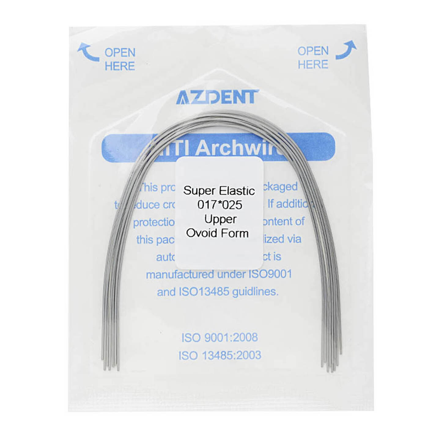 Dental Super Elastic Niti /Stainless Steel Rectangular Arch Wire Ovoid/Nature