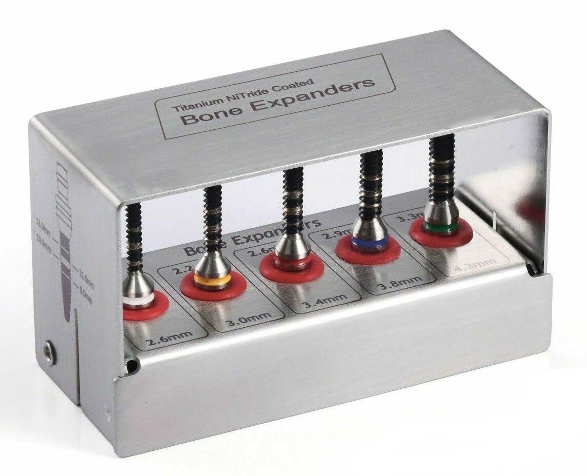 Bone Expander Kit 5pcs Screws Dental Implant Titanium Coated Surgical Surgery