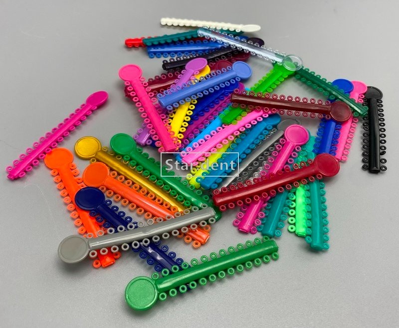 1040Pcs Dental Orthodontic Ligature Ties Elastic Rubber Bands For Bracket Brace