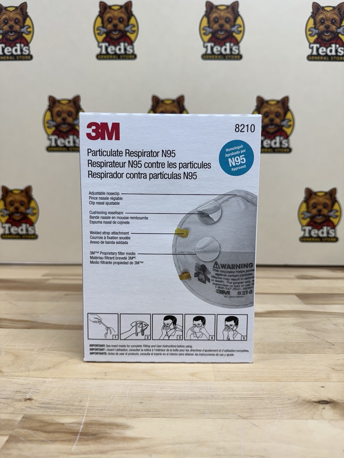 3M 8210 N95 Particulate Respirator Mask (Box of 20) EXP 01/2026