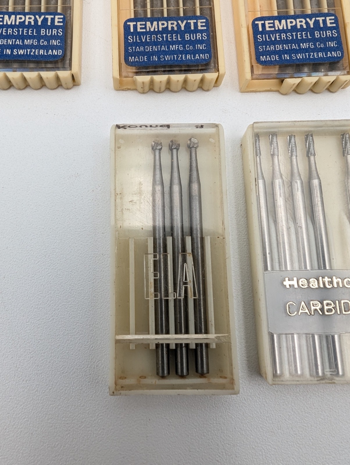 Lot Of Dental Dentist Burs Bits Germany Switzerland Carbide Tempryte Star Dental