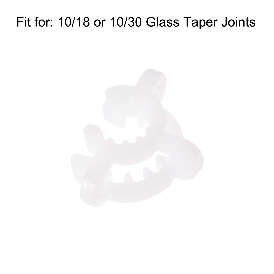 5Pcs Lab Joint Clip Plastic Clamp for 10/18 or 10/30 Glass Taper Joints White