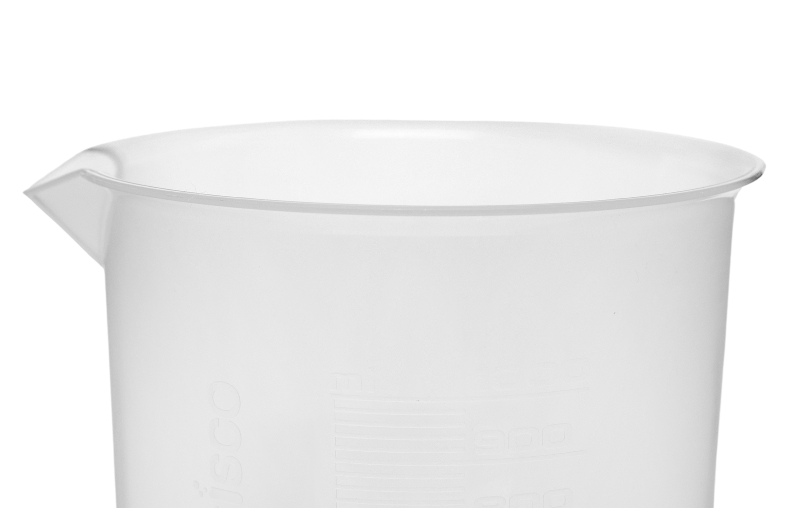 Plastic Beaker, 1000ml – Polypropylene – Raised Graduations – Eisco Labs