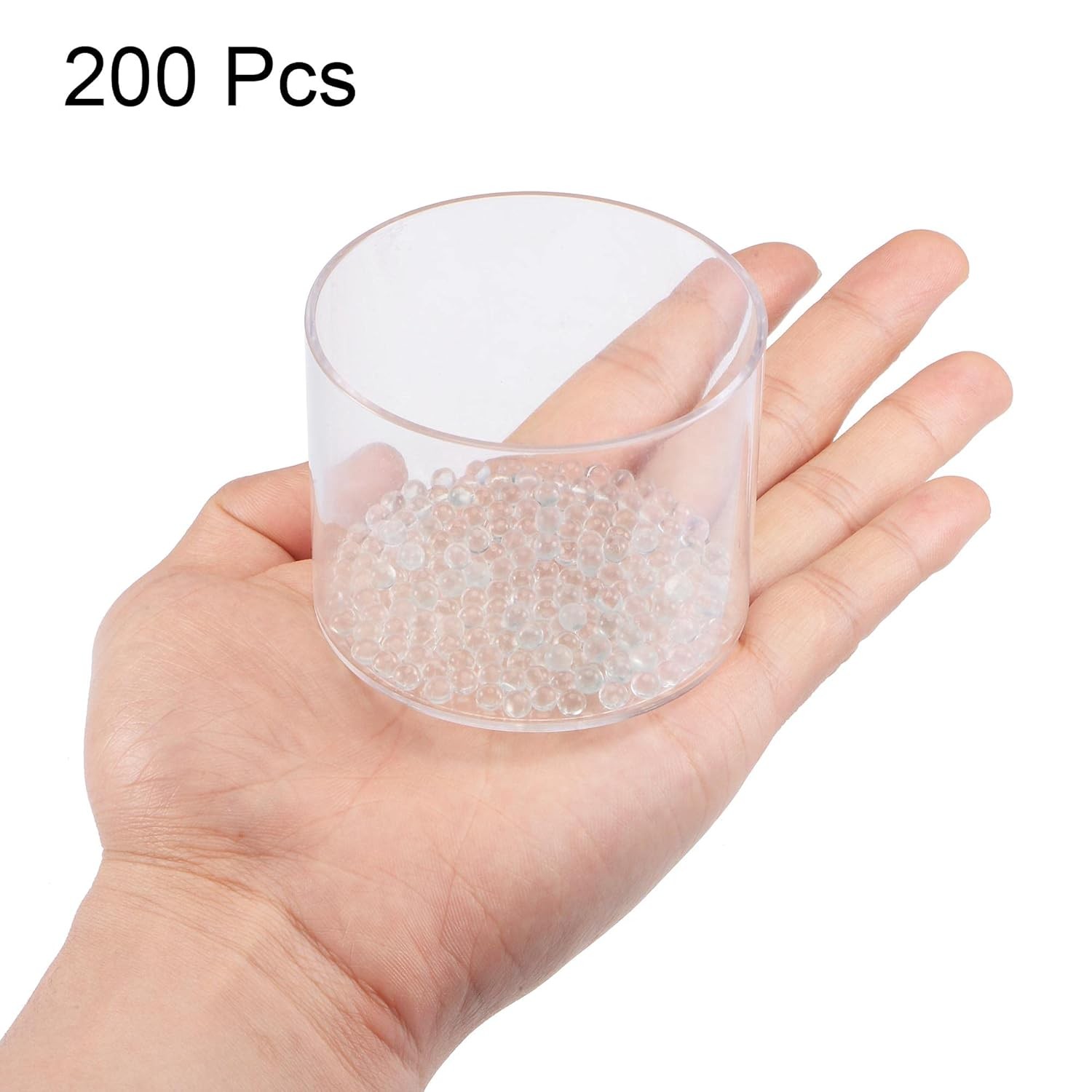 uxcell 4.5mm Solid Round Clear Glass Ball Boiling Stones Soda Lime