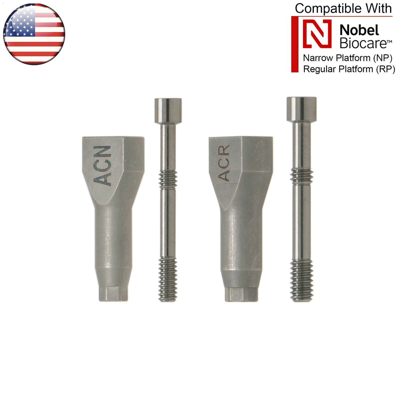 US Dental Nobel Active NP/RP Impression Transfer Coping Open Close Tray Analog