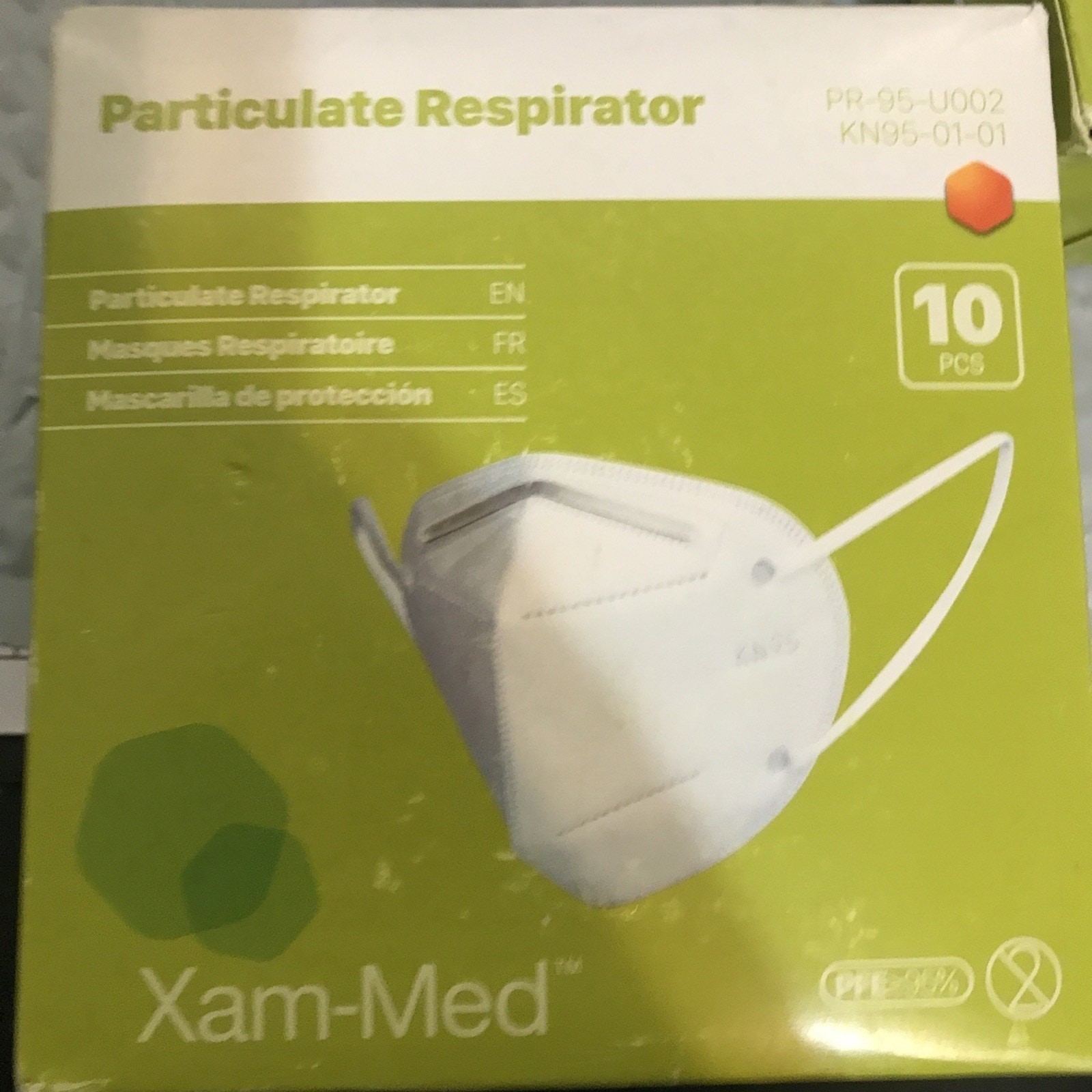 20 New Xam-Med Disposable PR-95-U002 / KN95-01-01 Particulate Masks PFE ≥ 95%