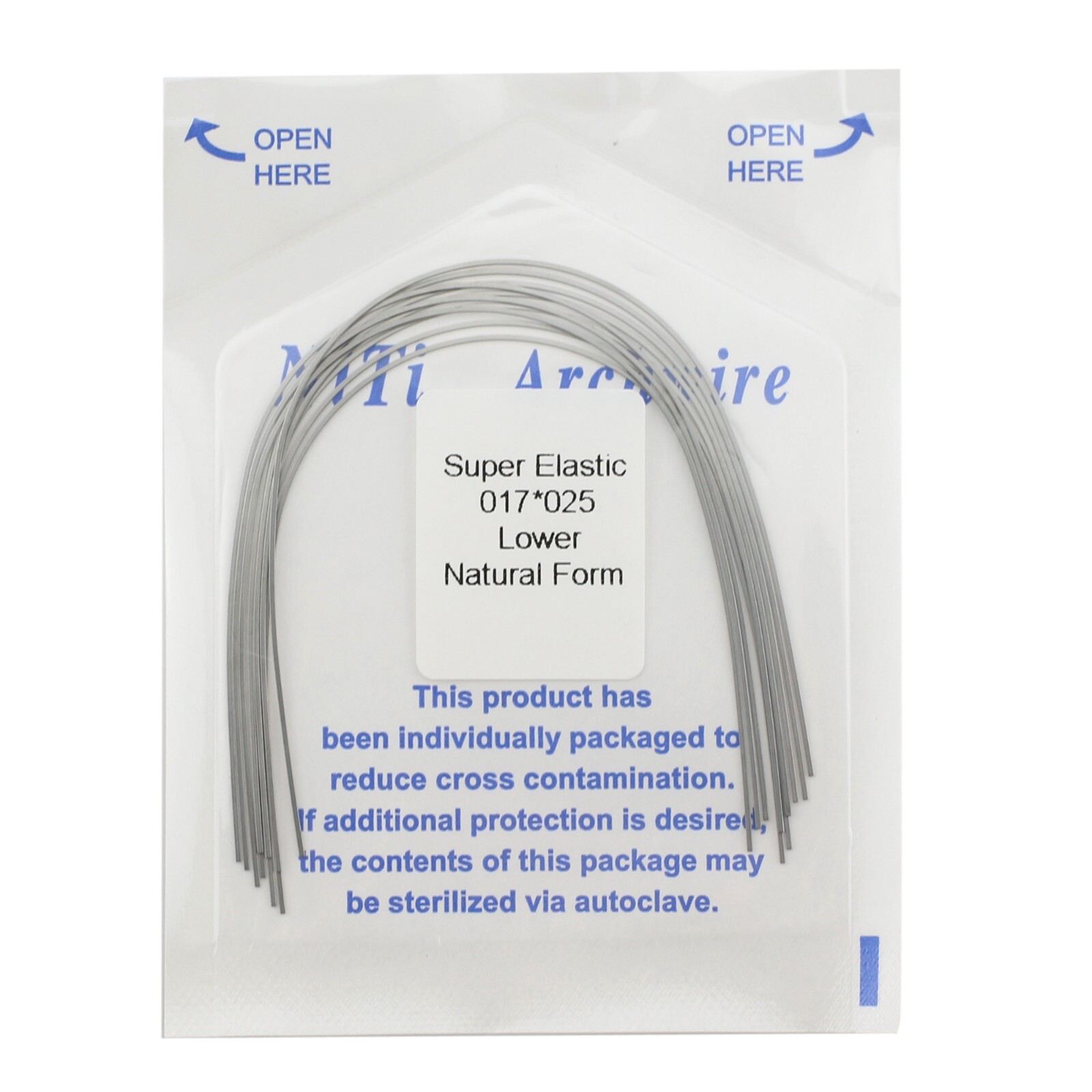 100PCS Dental Orthodontic Niti Arch Wire Natural Round Rectangular 19×25 16×22