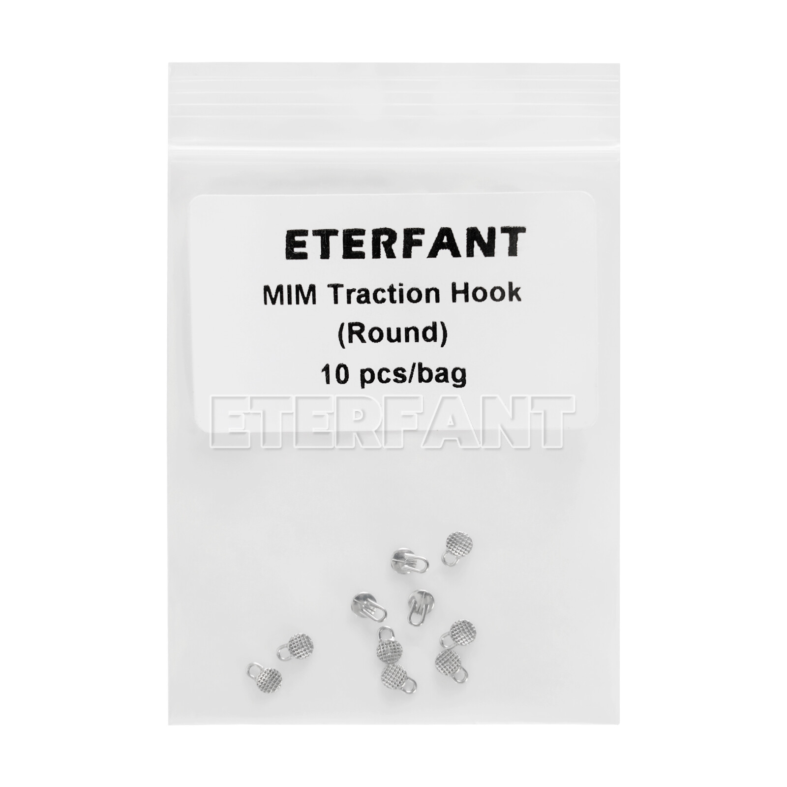 ETERFANT Dental Ortho Lingual Button Bondable Rectangular/Round Traction Hook