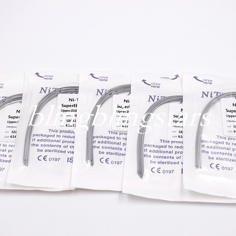 10 Pcs/Pack Orthodontic Dental Super Elastic Rectangular/Round Niti Arch Wire