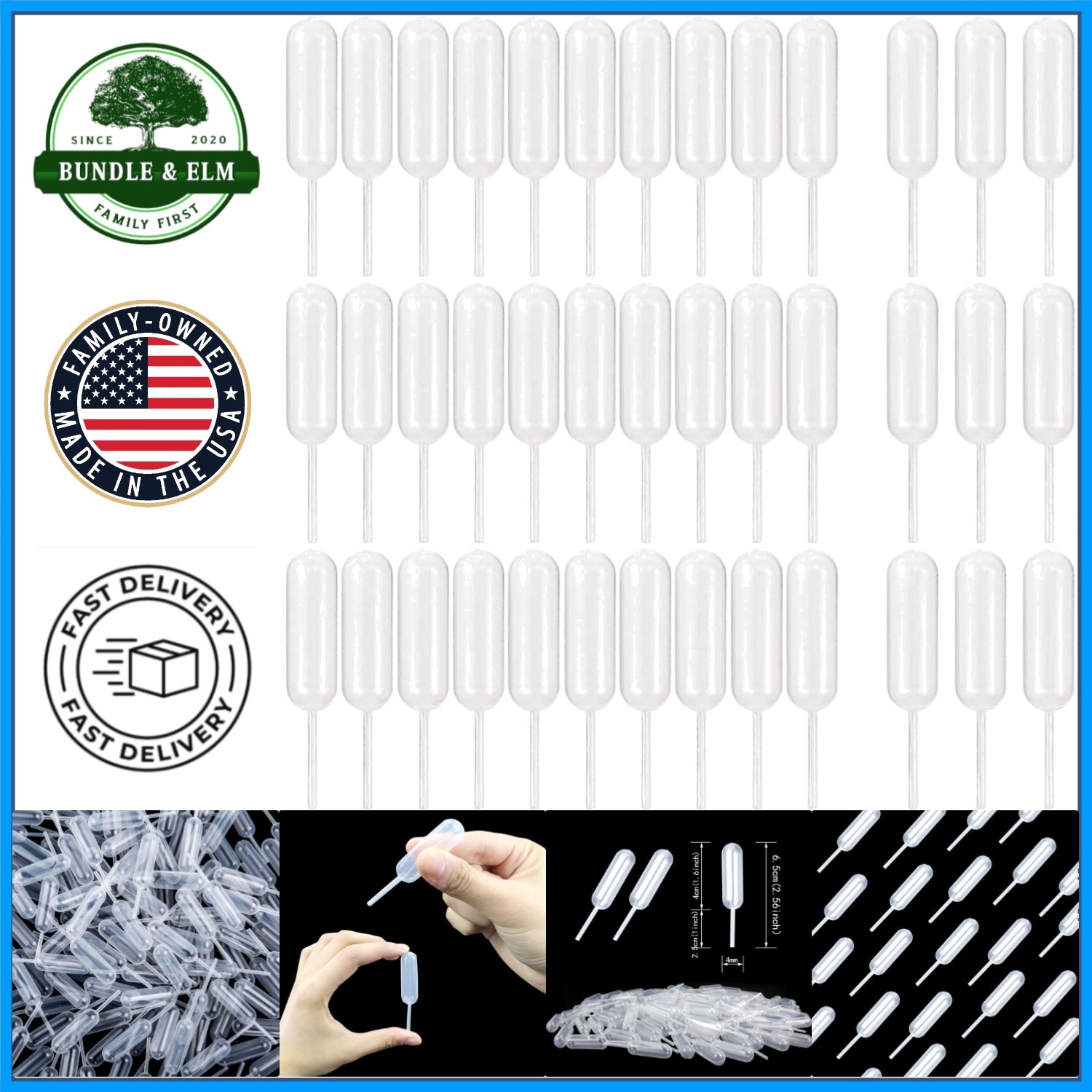 350 Heavy Duty Plastic Pipettes for Decorating Cupcakes, Chocolates and More