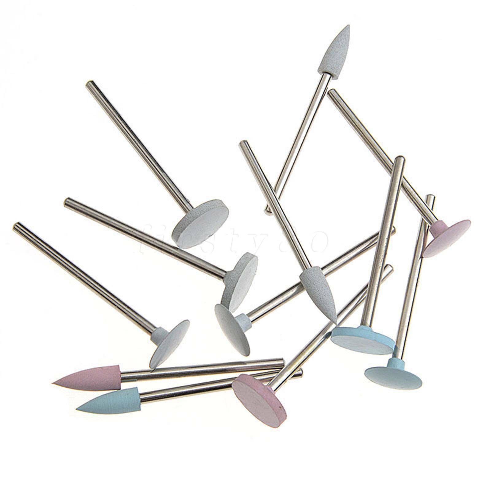 3 Types Dental Diamond Burs Cups Composite Polishing Kit for Low Speed Handpiece