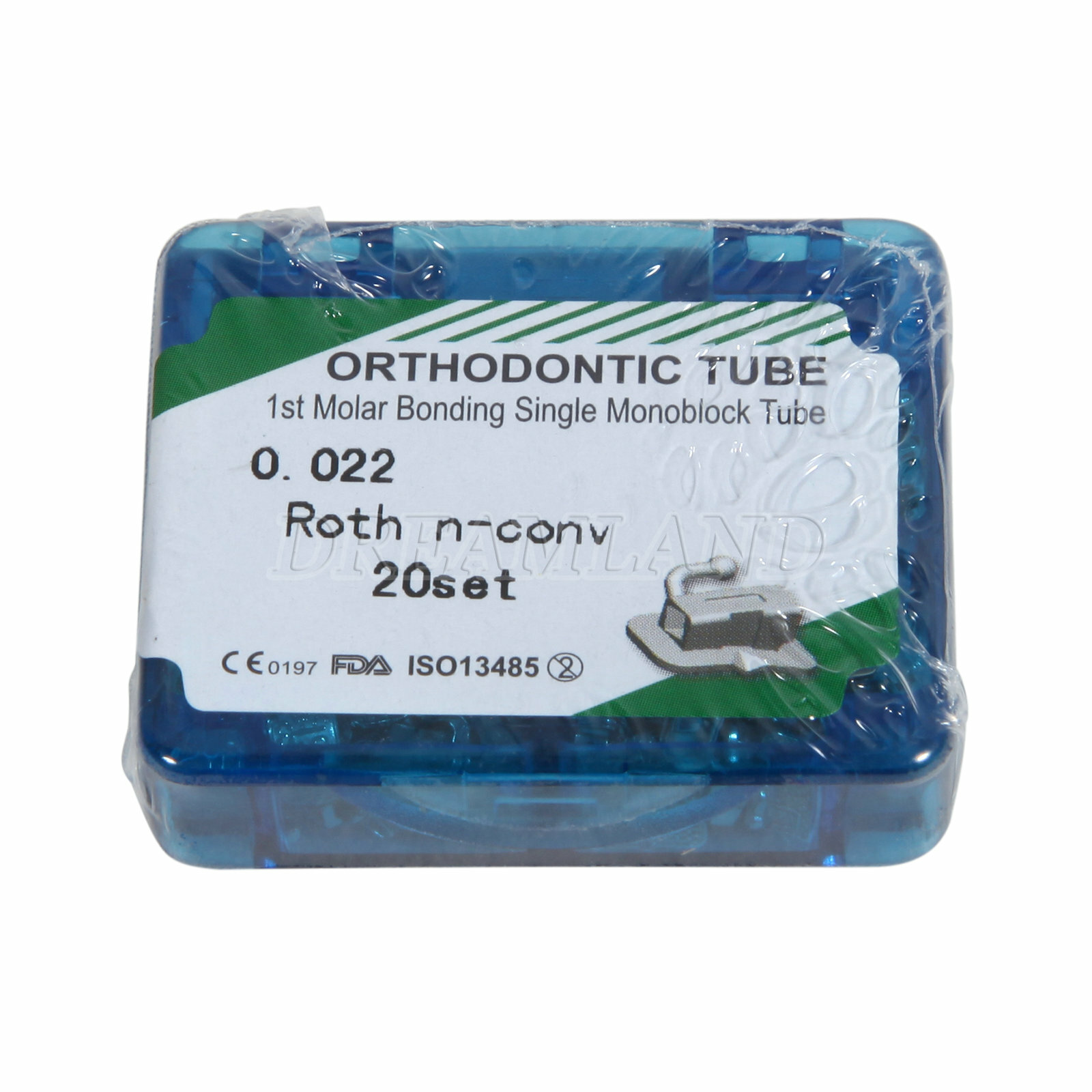Orthodontic Buccal Tube 1st Molar Roth 0.022 Monoblock Bondable Non-Conv F*3*