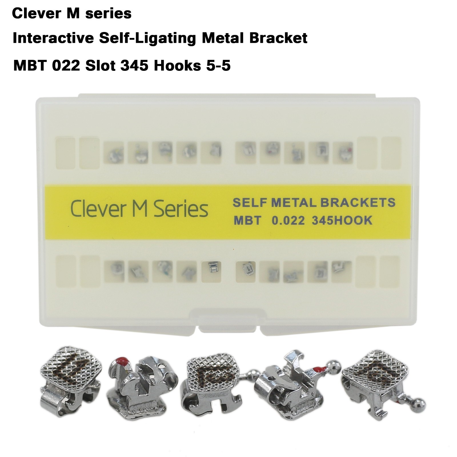 Dental Self Ligating Brackets Orthodontic Ceramic Metal Roth MBT Damon Empower