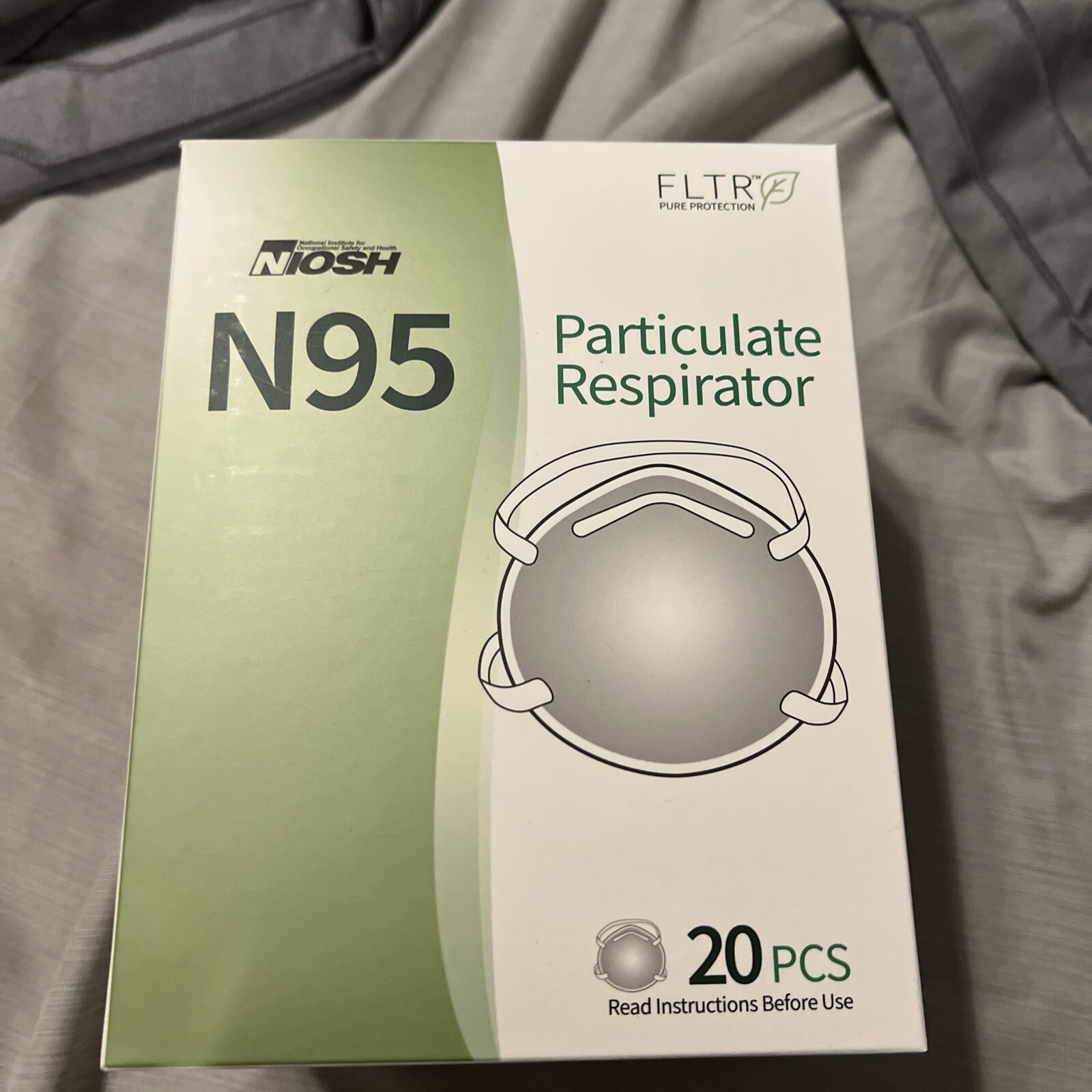 FLTR Niosh N95 Particulate Respirator 20 Pack SS9001-N95