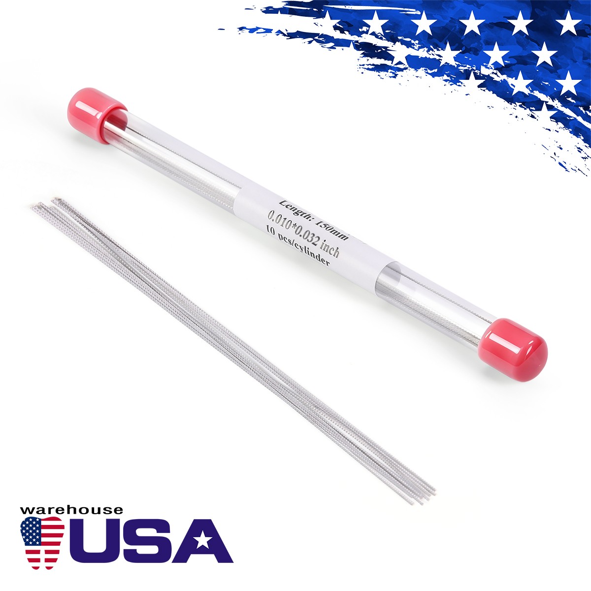 10Pcs/1Pack Dental Ortho Lingual Retainer Wire Stainless Steel Flat Twist Wires