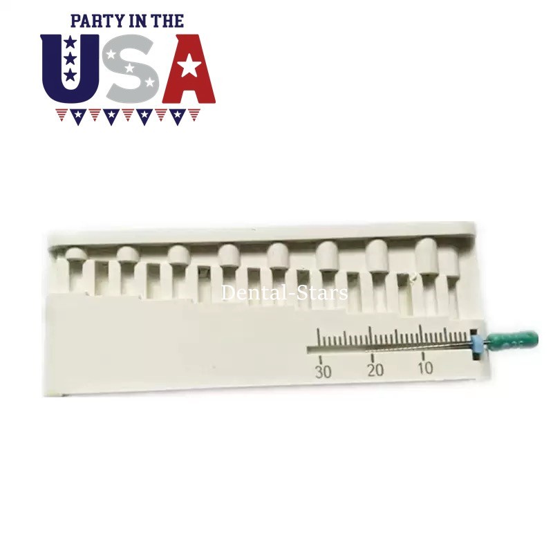 1Pcs Dental Endodontic File Holder Block w Endo Measuring Ruler Autoclavable USA