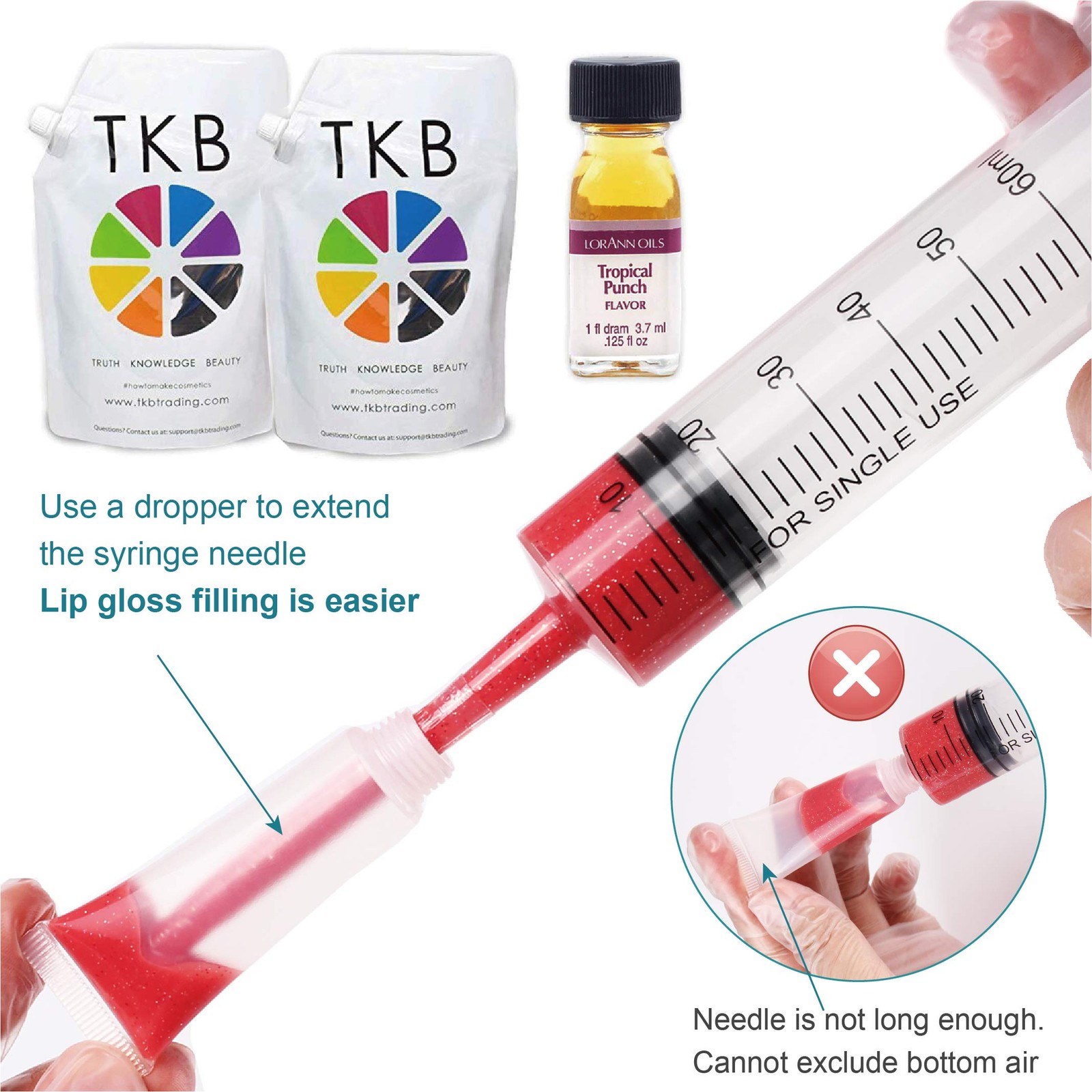 60ml + 20ml Syringe for Liquid set – Syringes without Needle 20+60ML, 20+60ml