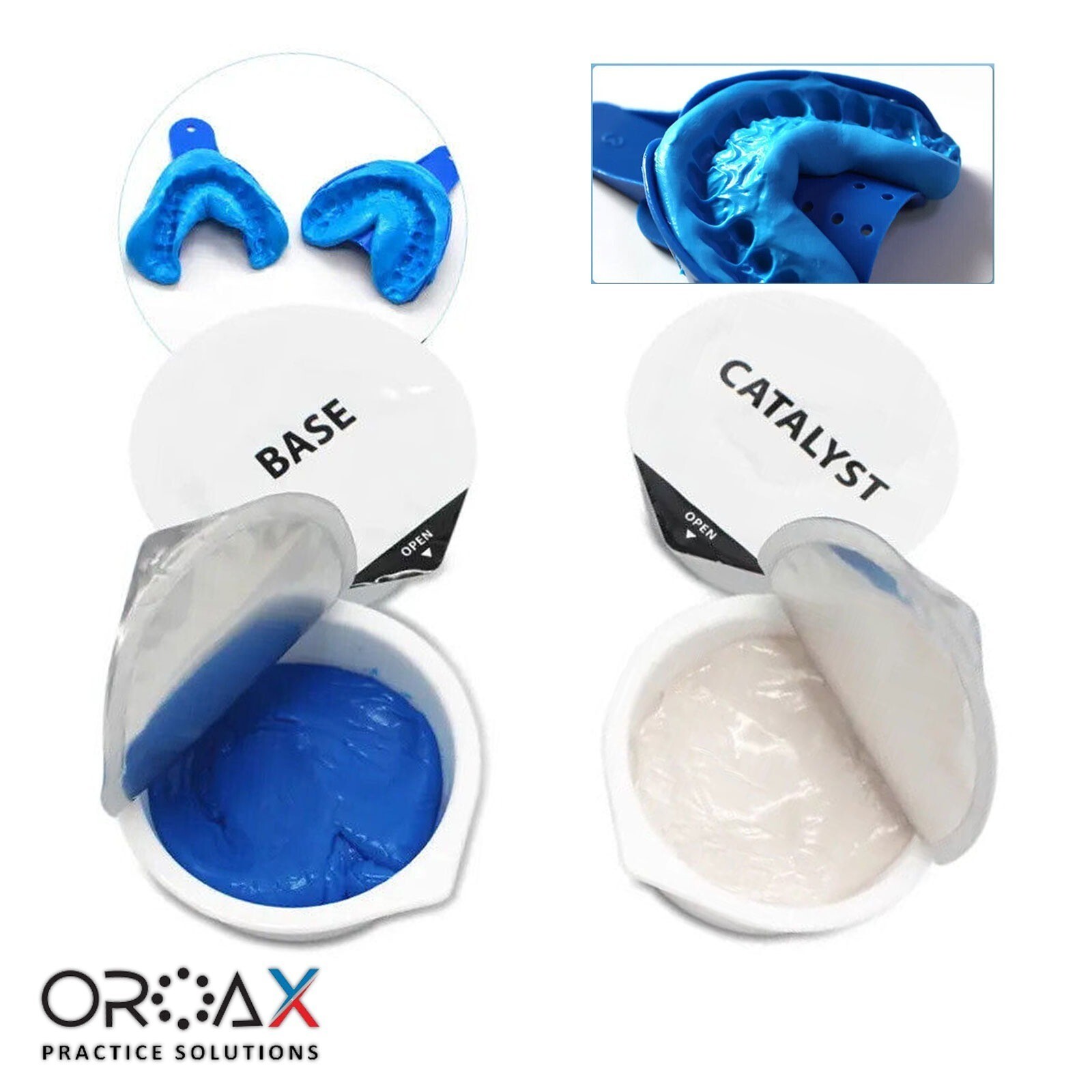 Dental Mould Impression Putty Teeth Silicon Mould Hydrophilic Large Upper Tray