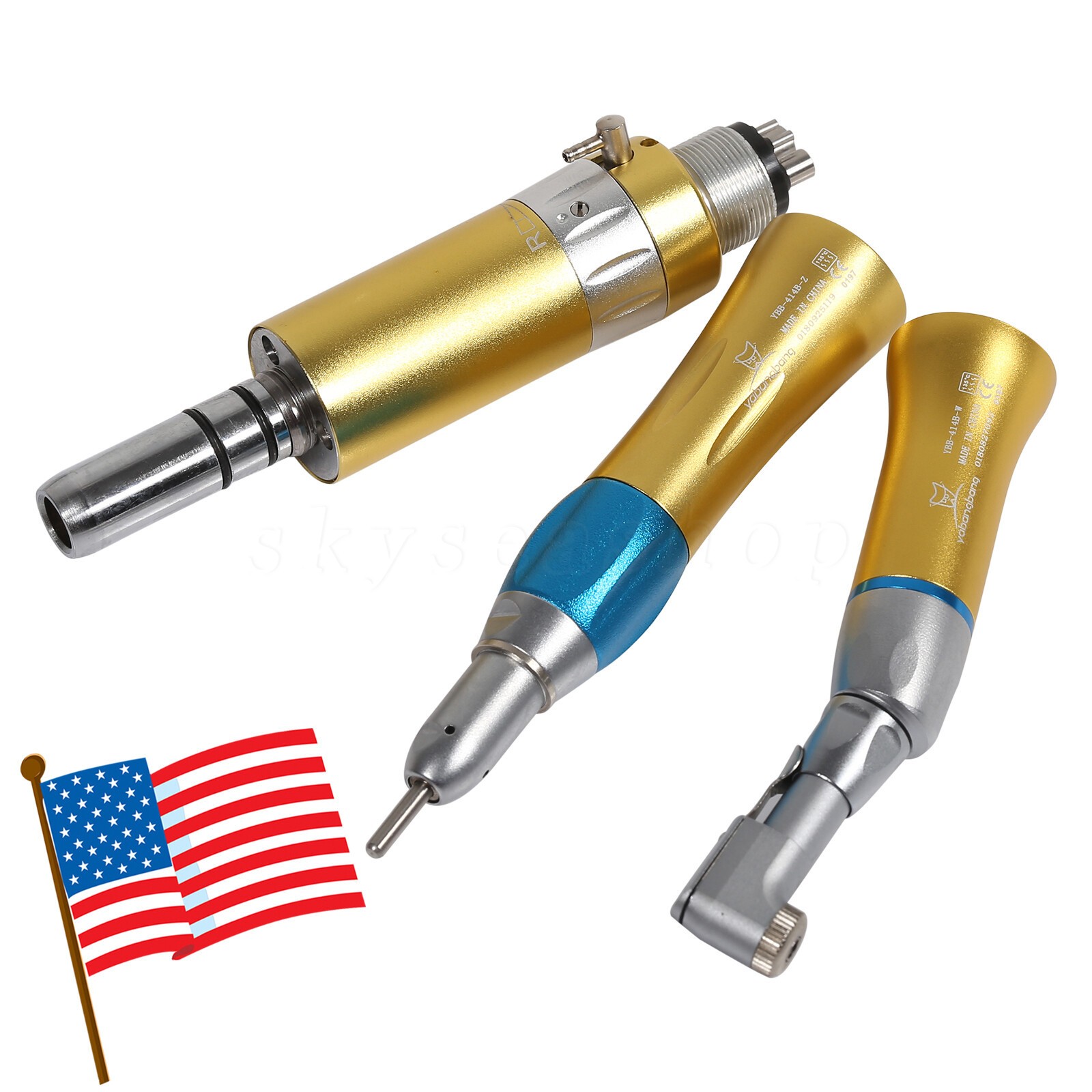 Dental low slow speed straight handpiece/ contra angle/air motor 4H NSK style CA